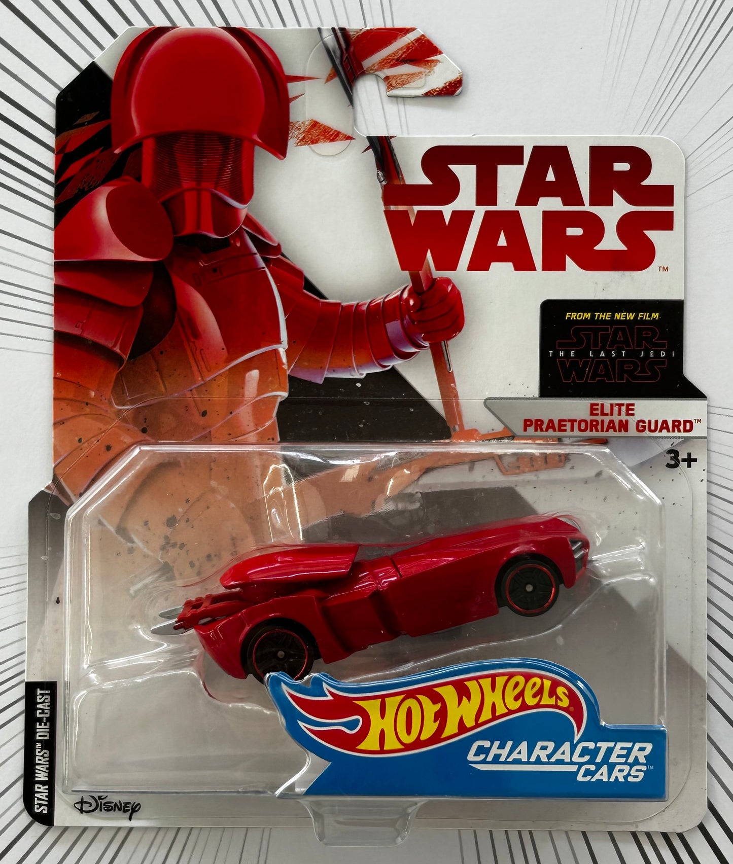 Mattel Hot Wheels Diecast Character Cars 1:64 - Elite Praetorian Guard Star Wars: The Last Jedi