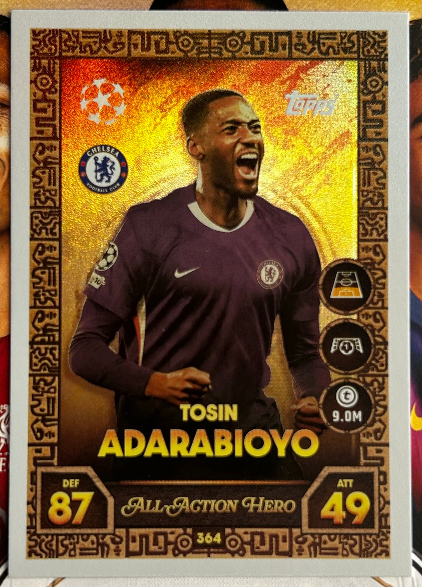 2025-26 Topps UCC Match Attax - ALL-ACTION HERO Rainbow Foil (#361-#378) 1:3 packs