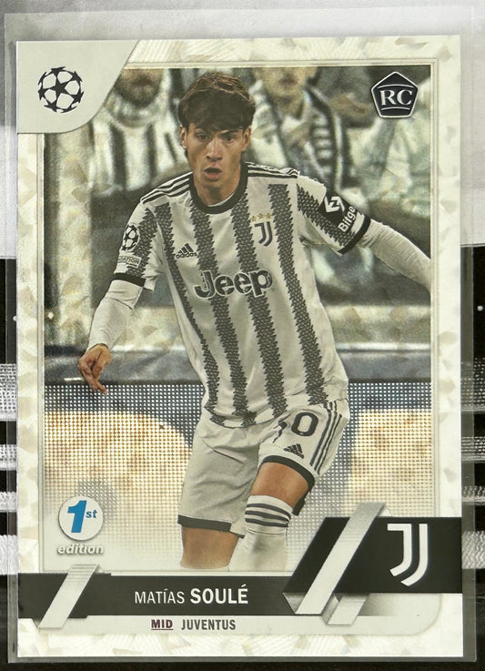 Topps UEFA Club Competitions 1st Edition 2022-23 - MATIAS SOULE (JUVENTUS) Starball Rookie RC #147