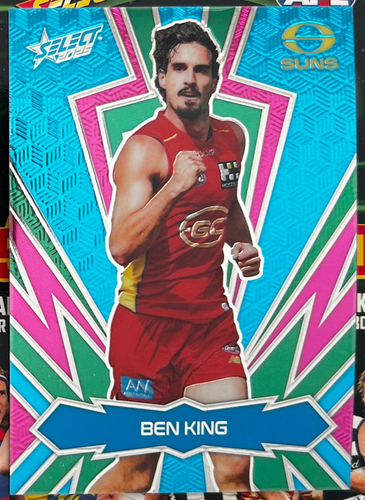 Select AFL 2025 Footy Stars - BEN KING (GOLD COAST SUNS) Kmart Neon Dragon Scales LKN43