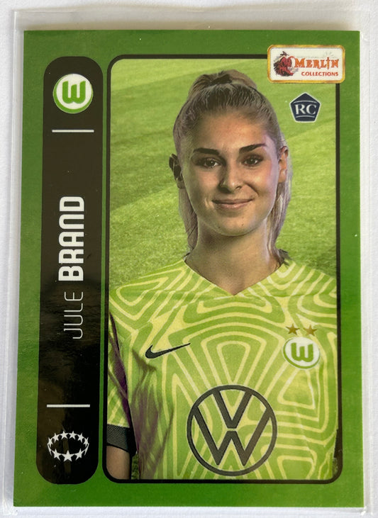 2022-23 Topps Merlin Heritage 98 UEFA - JULE BRAND (VfL WOLFSBURG) Rookie RC #089