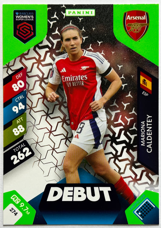 Panini Adrenalyn XL Barclays Women's Super League 2025 - Single DEBUT Cards (1:4 packets) #274 - #285