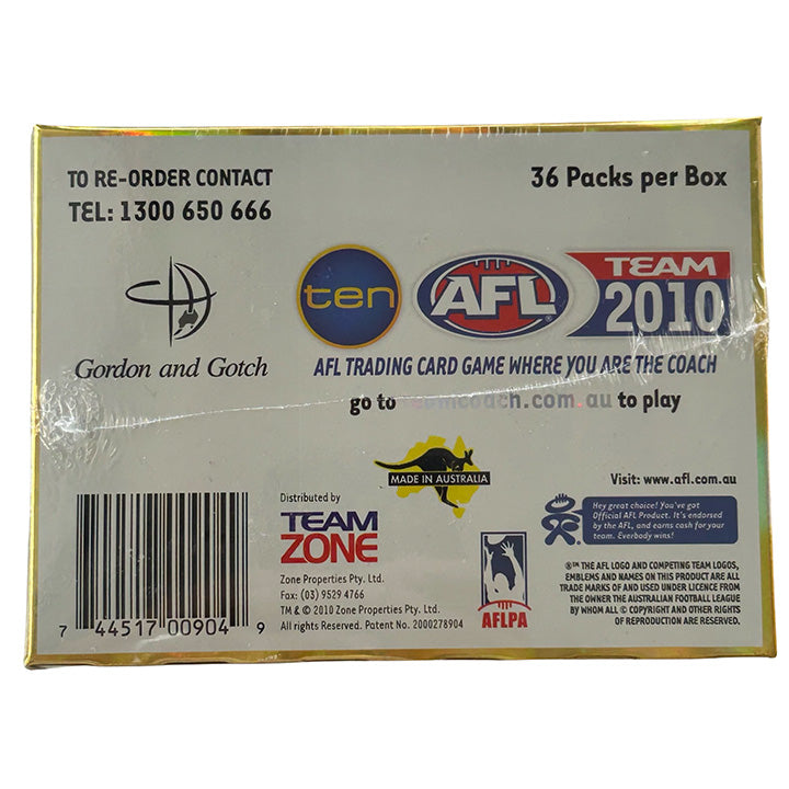 AFL Teamcoach 2010 Trading Card Collection - Box of 36 Packets