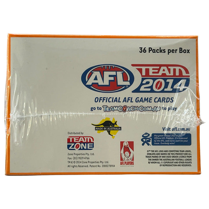 AFL Teamcoach 2014 Trading Card Collection - Box of 36 Packets