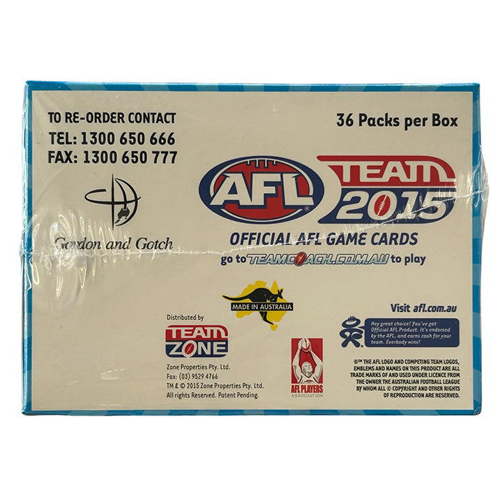 AFL Teamcoach 2015 Trading Card Collection - Box of 36 Packets