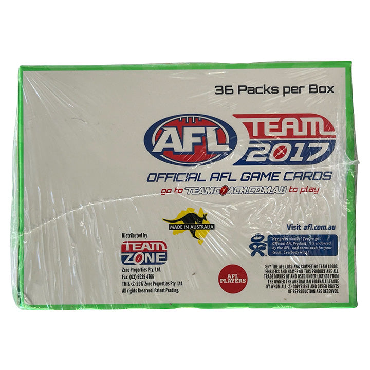 AFL Teamcoach 2017 Trading Card Collection - Box of 36 Packets