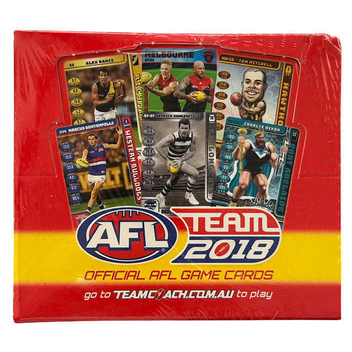 AFL Teamcoach 2018 Trading Card Collection - Box of 36 Packets