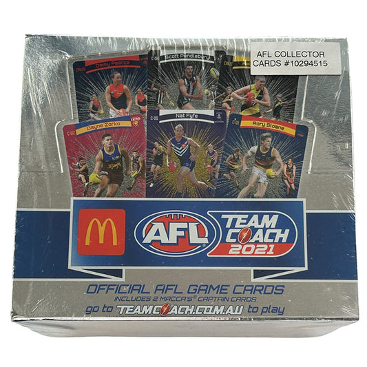 AFL Teamcoach 2021 Trading Card Collection - Maccas Captains Box of 50 Packets