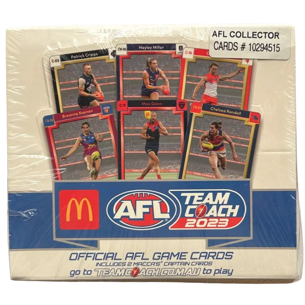 AFL Teamcoach 2023 Trading Card Collection - Maccas Captains Box of 50 Packets