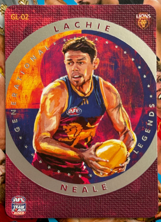 AFL Teamcoach 2025 - LACHIE NEALE (BRISBANE) Generational Legends GL-02 1:60 pks