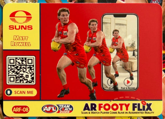 AFL Teamcoach 2025 - MATT ROWELL (GOLD COAST SUNS) AR Footy Flix ARF-08
