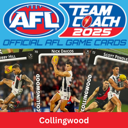 AFL Teamcoach 2025 - COLLINGWOOD Common Cards (#09 - #184) BUY 4 GET 2 FREE