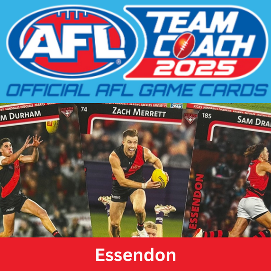 AFL Teamcoach 2025 - ESSENDON Common Cards (#13 - #185) BUY 4 GET 2 FREE