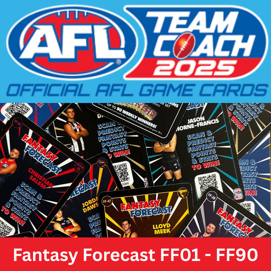 AFL Teamcoach 2025 - FANTASY FORECAST Insert Cards (FF-01 - FF90)