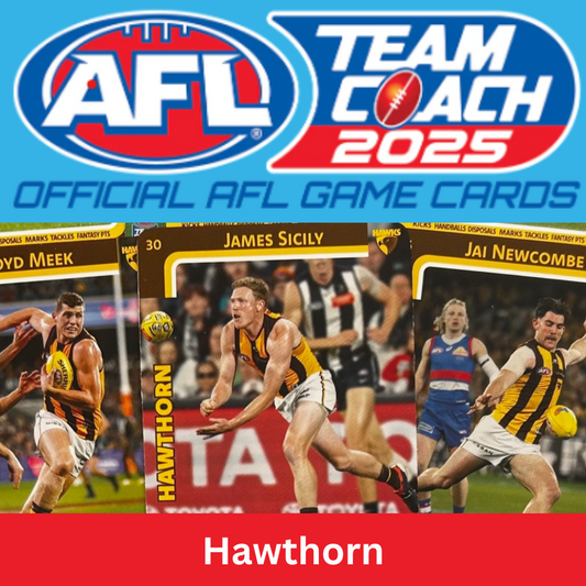 AFL Teamcoach 2025 - HAWTHORN Common Cards (#28 - #190) BUY 4 GET 2 FREE