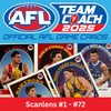AFL Teamcoach 2025 - SCANLENS Die-cut Retro Insert Cards (#1 - #72)