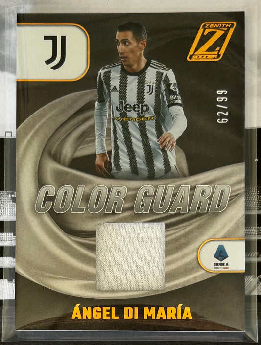 2022-23 Panini Chronicles Zenith Serie A Soccer - ANGEL DI MARIA (JUVENTUS) Colour Guard Patch CG-ADM /99