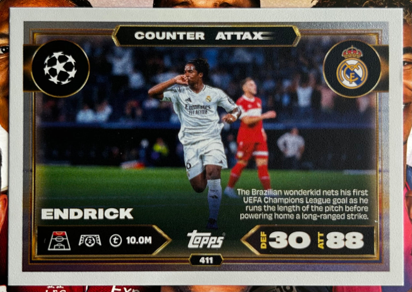 2025-26 Topps UCC Match Attax - COUNTER ATTAX Rainbow Plus Foil (#406-#414) 1:3 packs