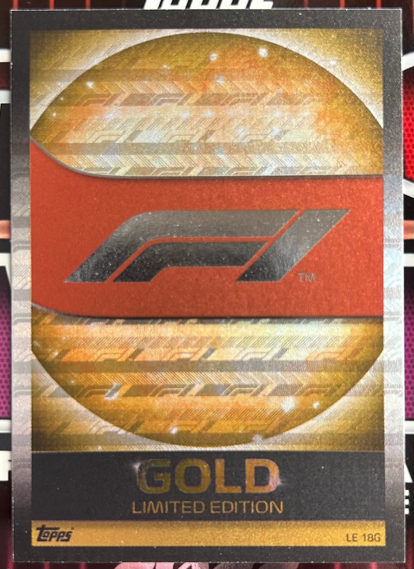 Topps F1 Turbo Attax 2022 - F1 LOGO Gold Limited Edition LE18G