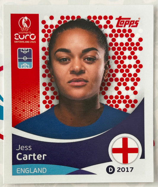 Topps UEFA Women's EURO 2025 Sticker Collection - JESS CARTER (ENGLAND) #259