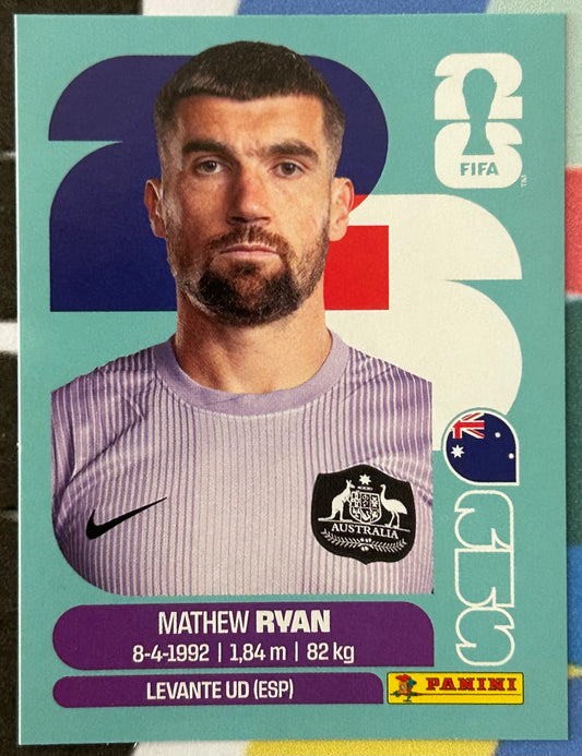 Panini FIFA World Cup 2026 Official Sticker Collection - MATHEW RYAN (AUSTRALIA) AUS2