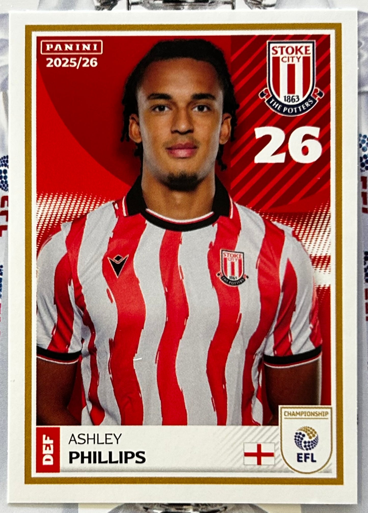 Panini EFL 2025-26 Sticker Collection - Single STOKE CITY Stickers (#383 - #400)
