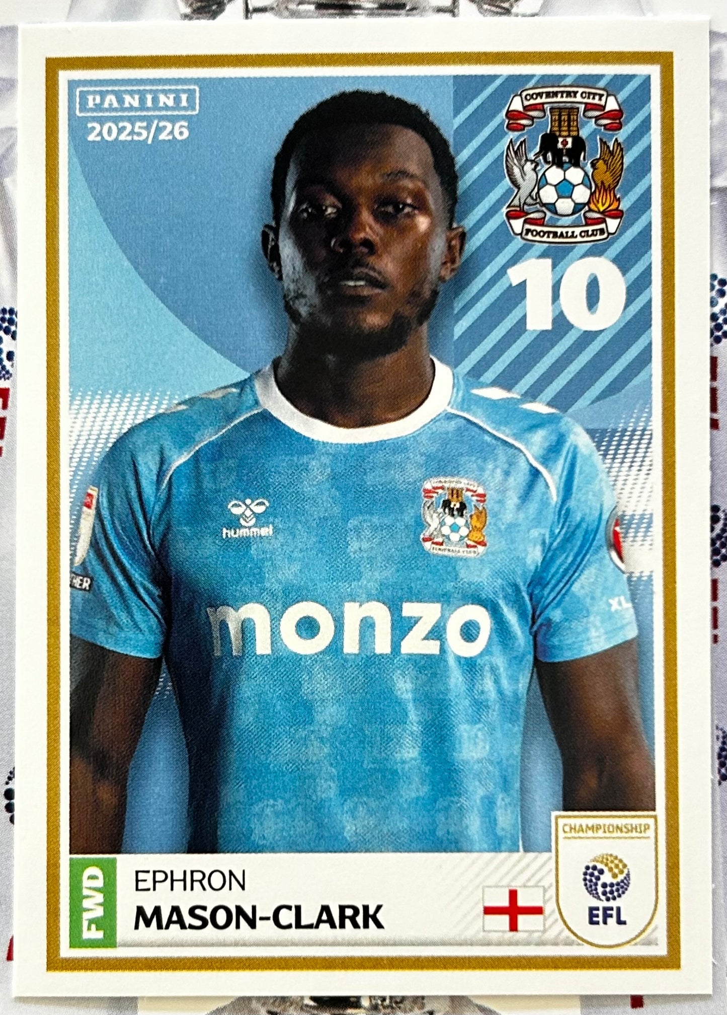 Panini EFL 2025-26 Sticker Collection - Single COVENTRY CITY Stickers (#89 - #106)