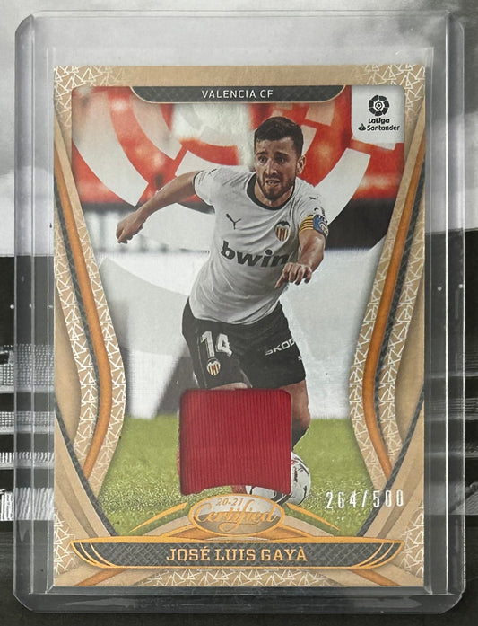 2020-21 Panini Chronicles Absolute Soccer - JOSE LUIS GAYA (VALENICA CF) Certified Match-Worn Patch #3 /500