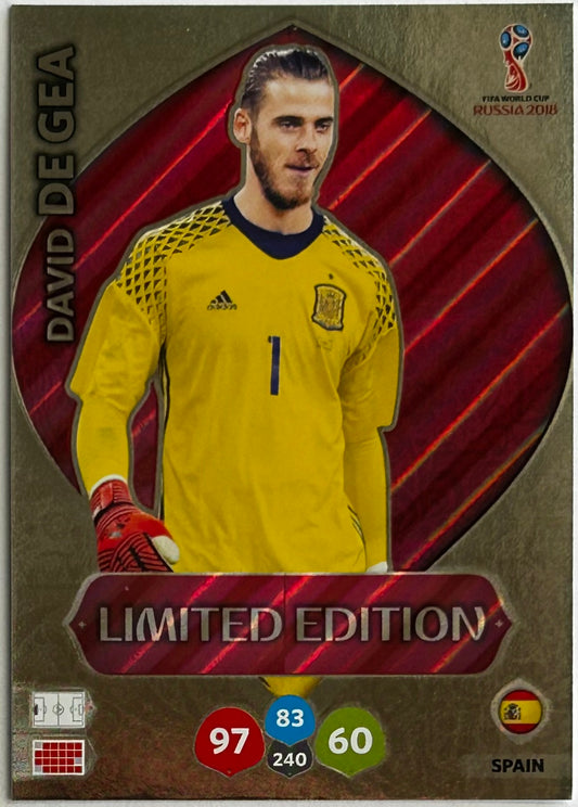 Panini Adrenalyn XL FIFA World Cup Russia 2018 - DAVID DE GEA (SPAIN) Limited Edition