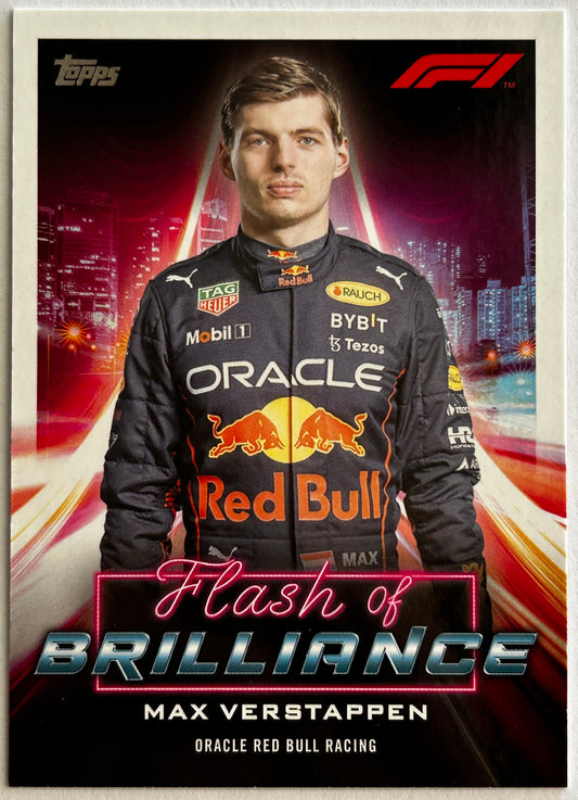 Topps Formula One Flagship 2022 - MAX VERSTAPPEN (ORACLE RED BULL RACING) Flash of Brilliance FOB-MV
