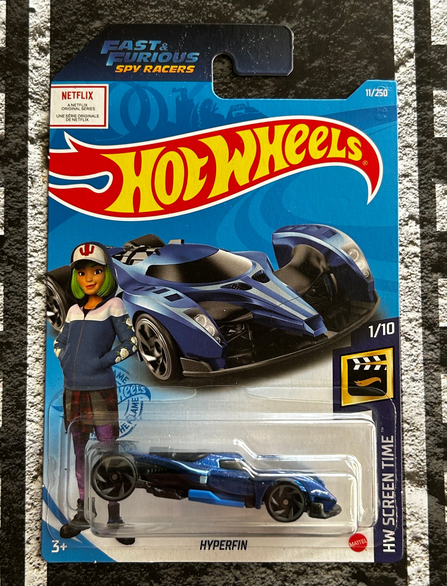 Mattel Hot Wheels Diecast Basic 1:64 - Hyperfin (Fast & Furious Spy Racers) HW Screen Time