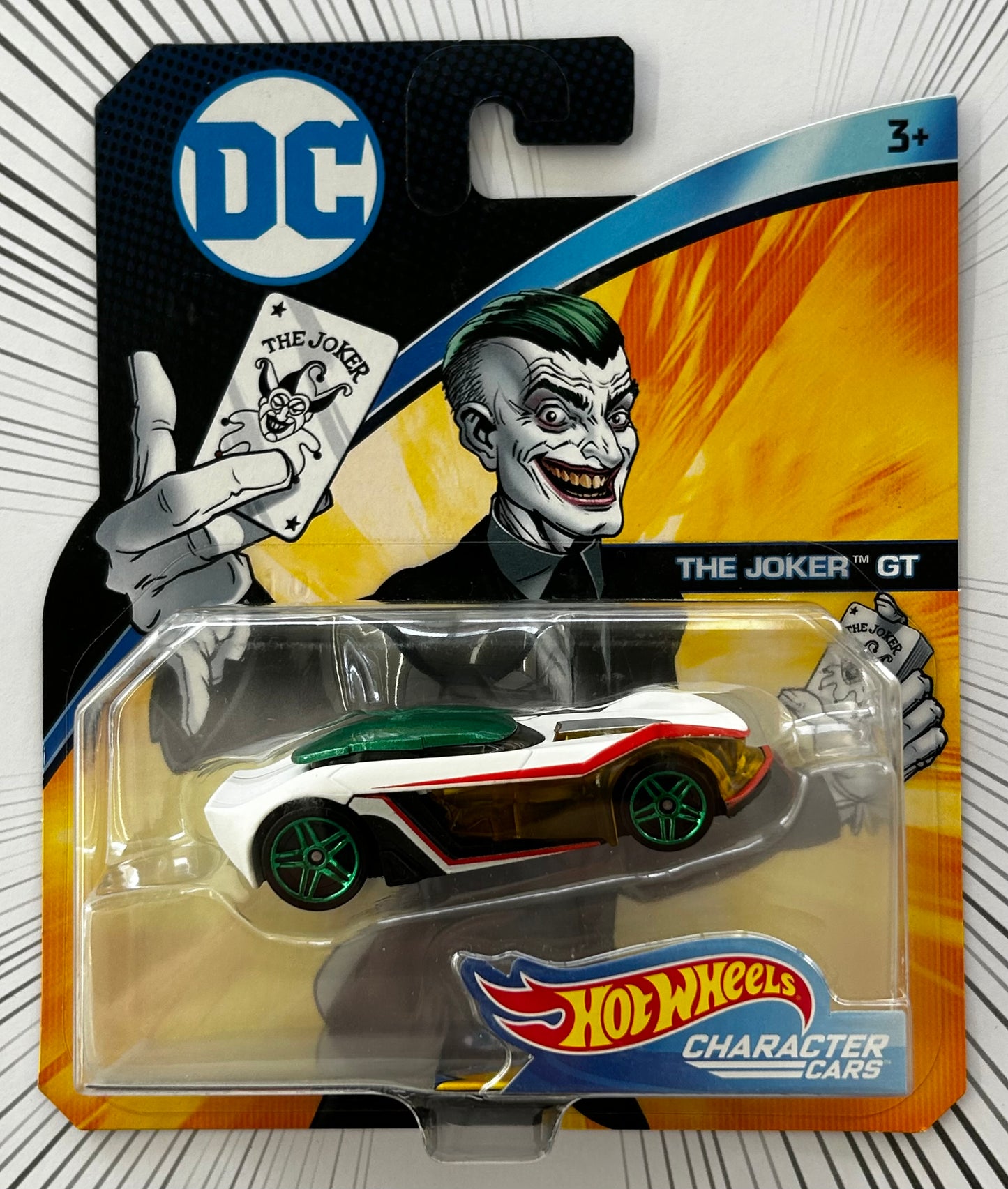 Mattel Hot Wheels Diecast Character Cars 1:64 - The Joker GT DC Justice League