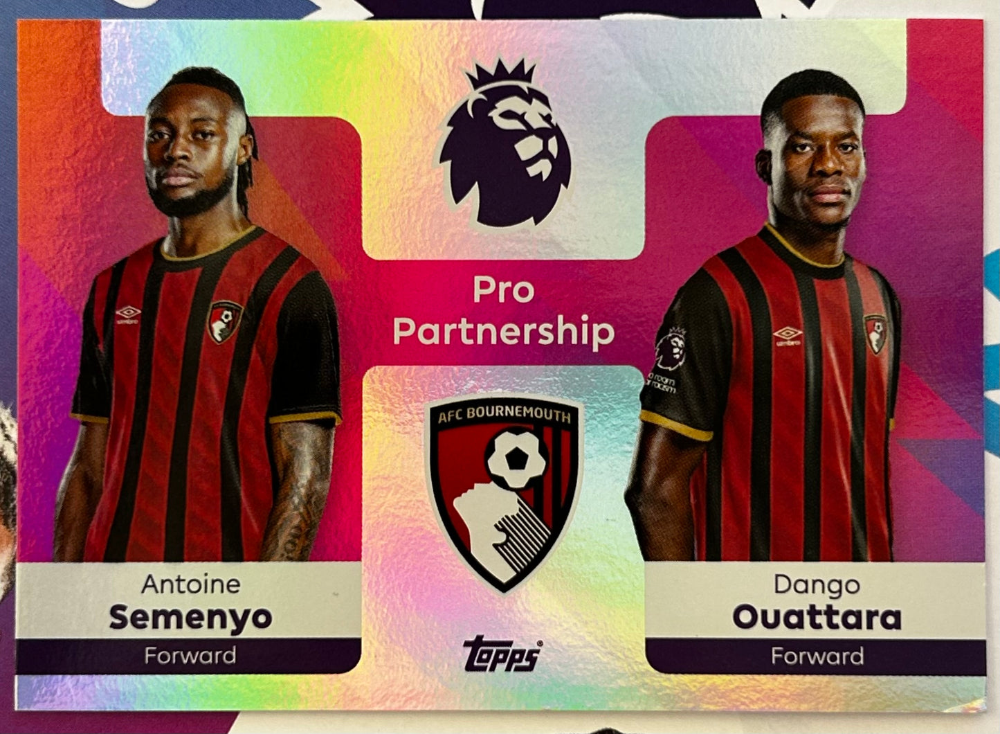 Topps Premier League 2026 Debut Edition - Single PRO PARTNERSHIPS Insert Cards #361 - #380
