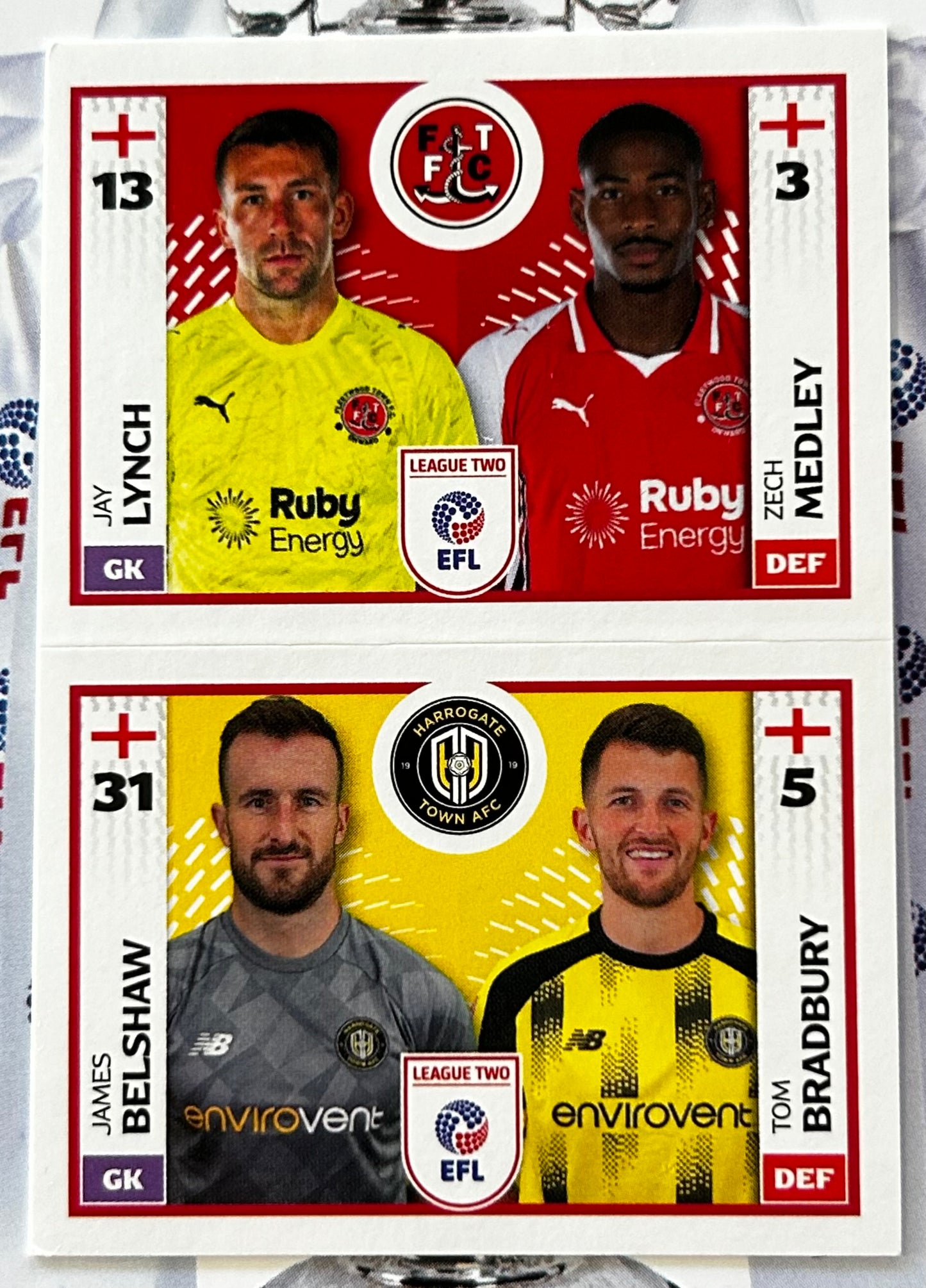 Panini EFL 2025-26 Sticker Collection - Single LEAGUE TWO Stickers (#693 - #788)