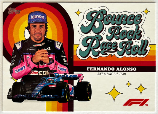 Topps Formula One Flagship 2022 - FERNANDO ALONSO (BWT ALPINE F1 TEAM) Bounce Rock Race Roll BRRR-FA