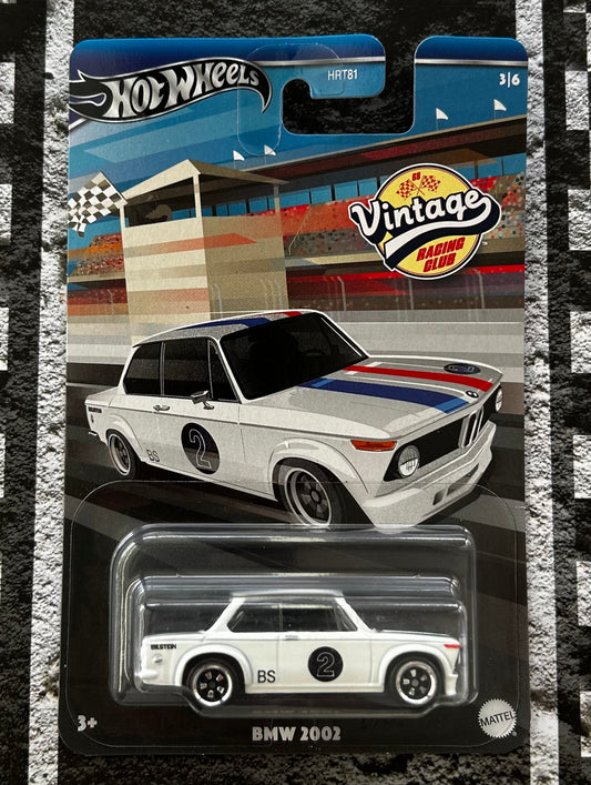 Mattel Hot Wheels Diecast 1:64 - BMW 2002 3/6 Vintage Racing Club series