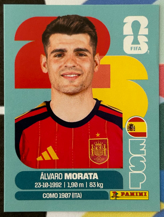 Panini FIFA World Cup 2026 Official Sticker Collection - ALVARO MORATA (SPAIN) ESP19