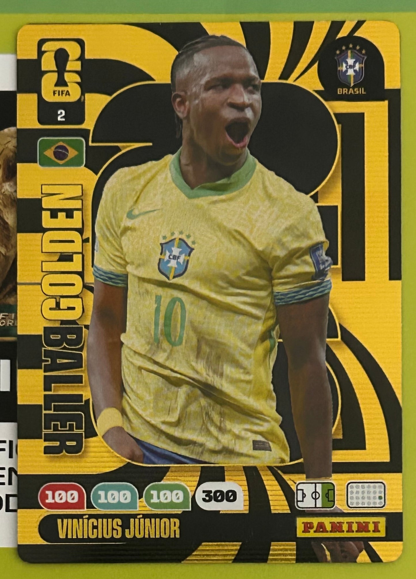 Panini FIFA World Cup 2026 Adrenalyn XL - VINICIUS JUNIOR (BRAZIL) Golden Baller #2