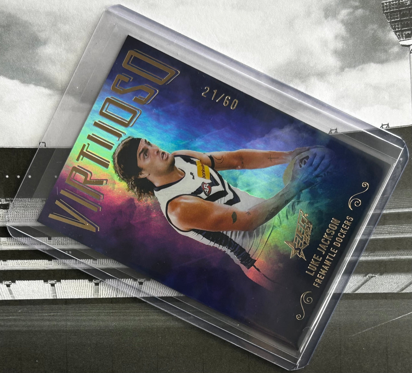 Select AFL Footy Stars 2023 - LUKE JACKSON (FREMANTLE DOCKERS) Virtuoso VB6 /60
