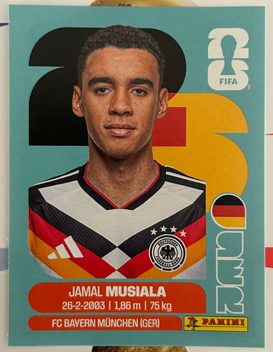 Panini FIFA World Cup 2026 Official Sticker Collection - JAMAL MUSIALA (GERMANY) GER15