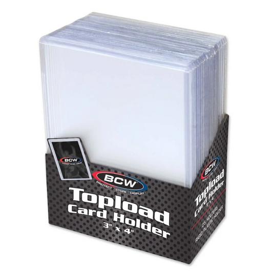 Standard 3" x 4" Top Loaders Rigid Plastic Trading Card Holder (25 pack)