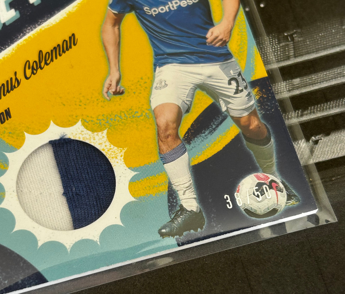 2019-20 Panini Chronicles Soccer - SEAMUS COLEMAN (EVERTON) Rise 'N Shine Patch RS-SCO /50