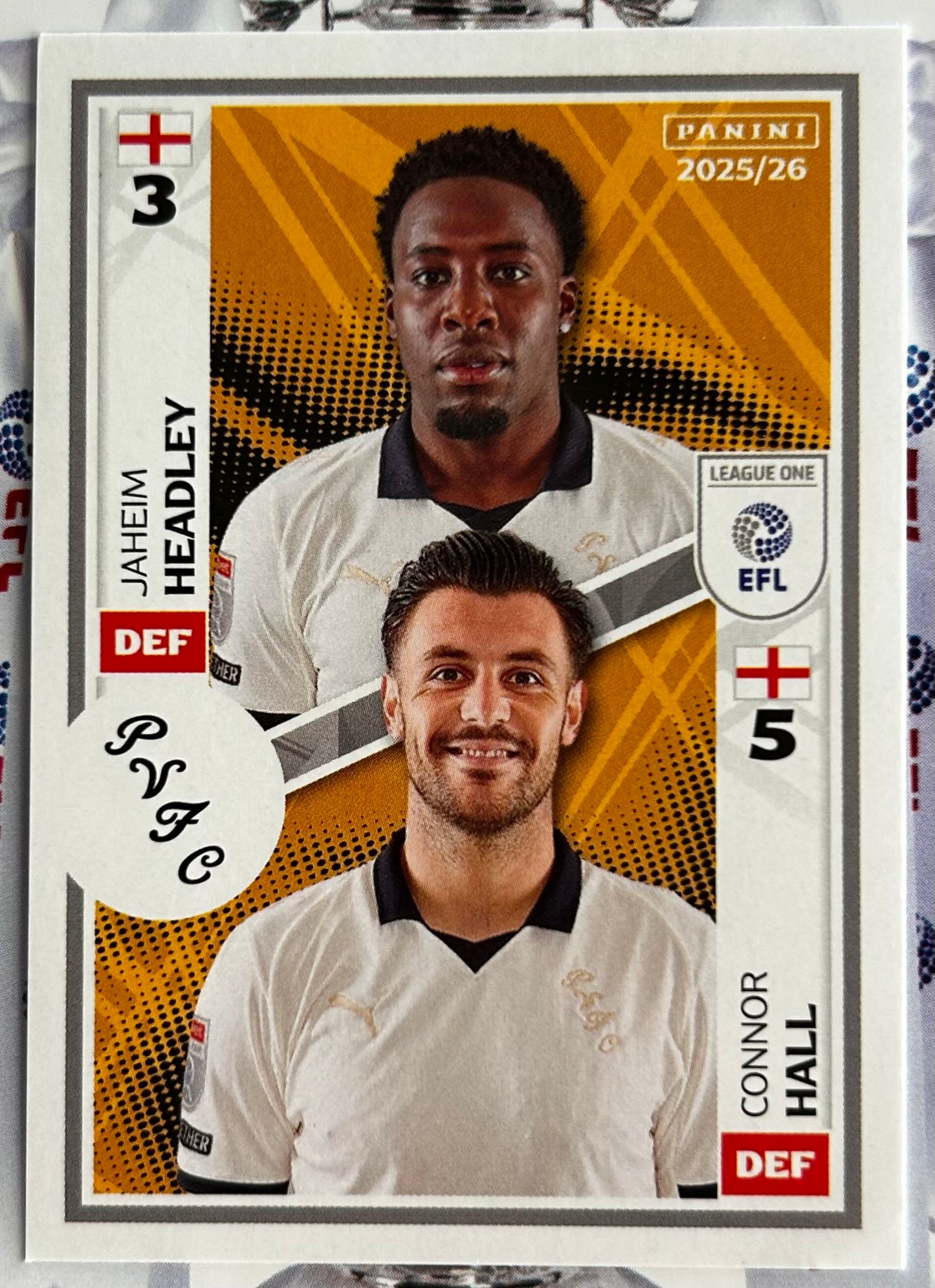 Panini EFL 2025-26 Sticker Collection - Single LEAGUE ONE Stickers (#581 - #628)