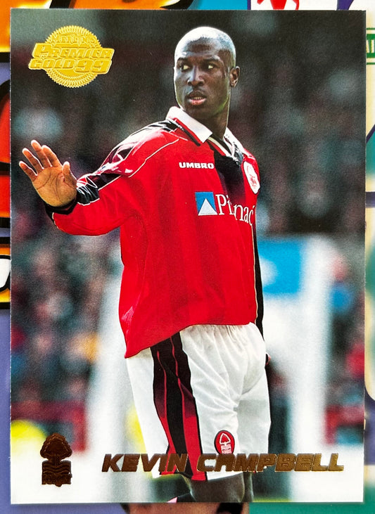 Merlin's Premier Gold 99 Trading Cards - KEVIN CAMPBELL (NOTTINGHAM FOREST) #112