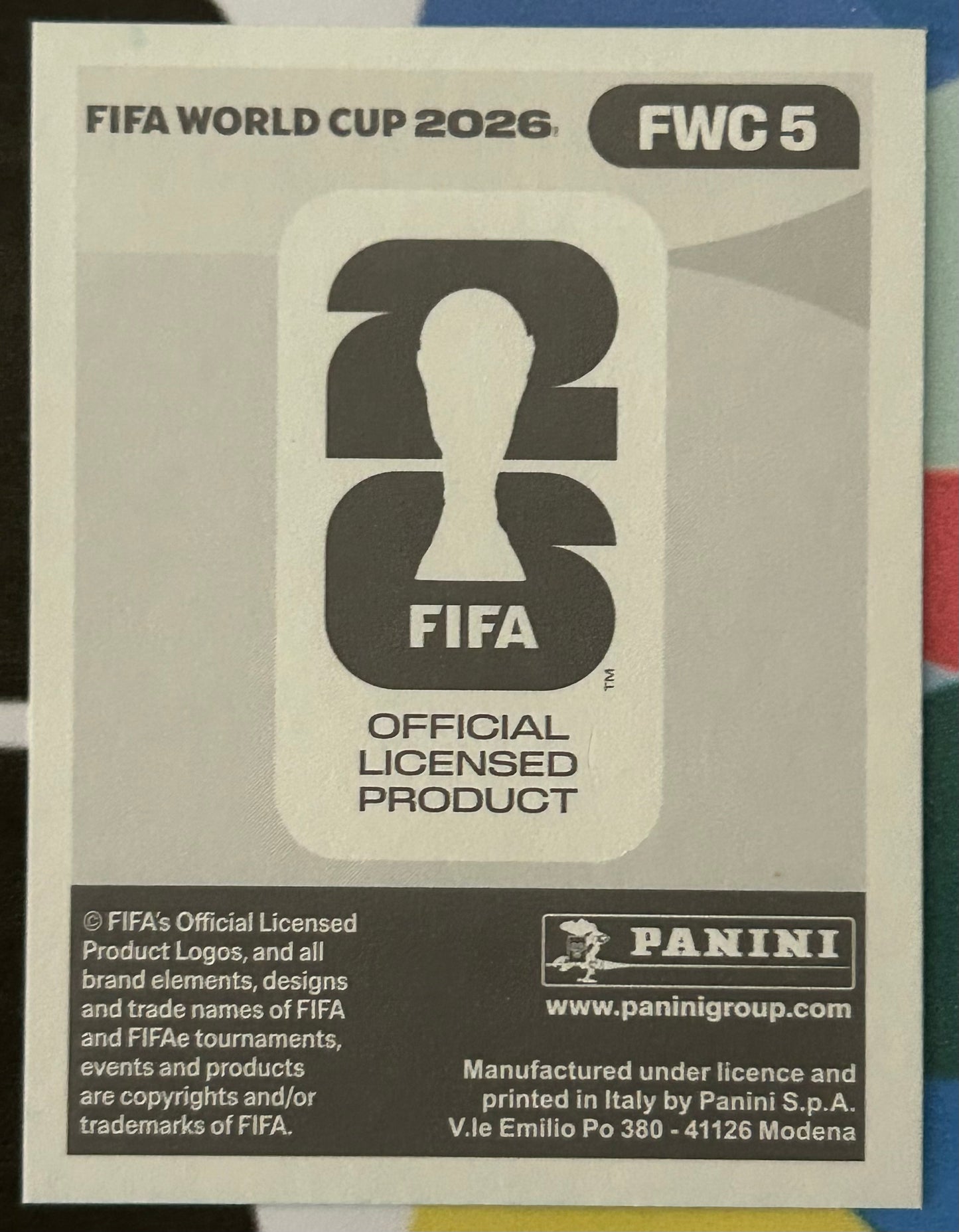 Panini FIFA World Cup 2026 Official Sticker Collection - OFFICIAL BALL Foil Sticker FWC5