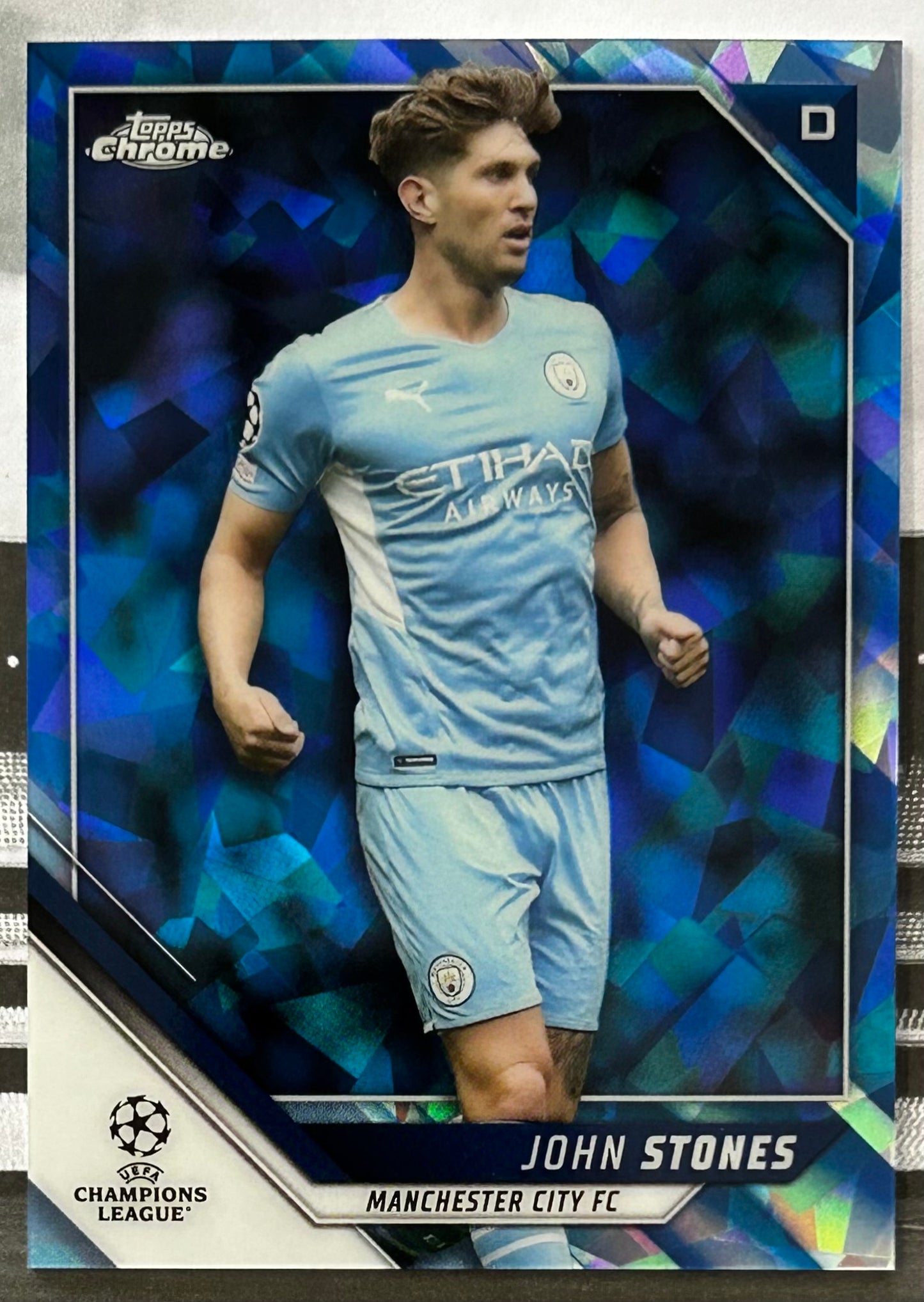 Topps UEFA Chrome Sapphire 2021-22 - JOHN STONES (MANCHESTER CITY) #24