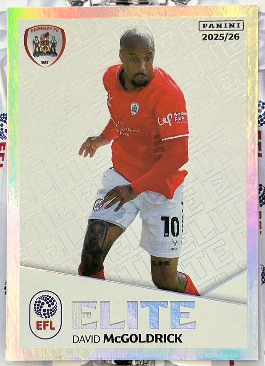 Panini EFL 2025-26 Sticker Collection - DAVID McGOLDRICK (BARNSLEY) Elite #245