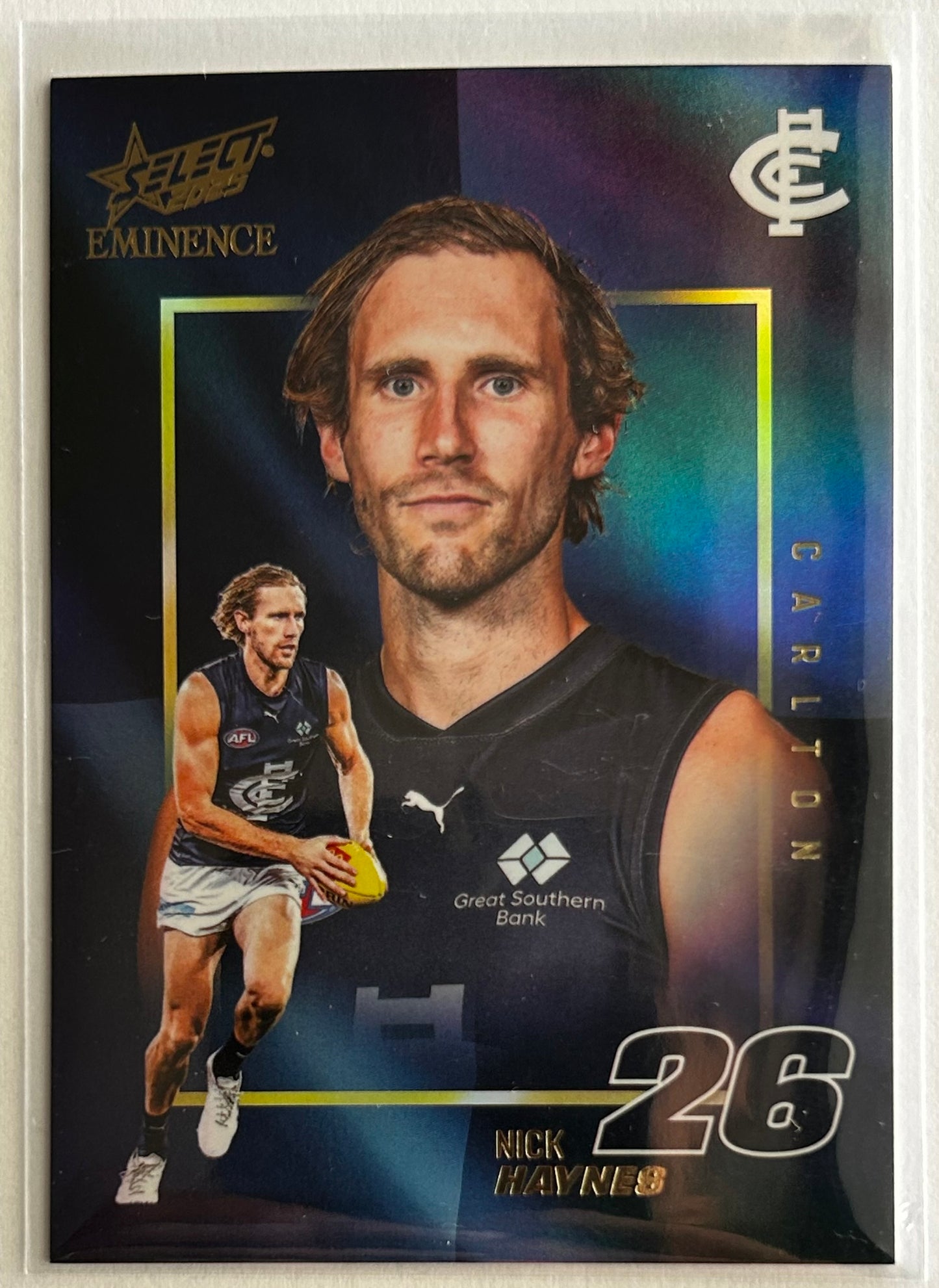 2025 AFL Select Eminence - NICK HAYNES (CARLTON) Colours /190 C28