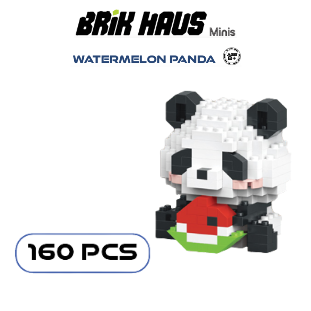 Brik Haus Mini Builds - WATERMELON PANDA (160 pcs) Age 8+