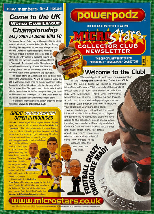 Corinthian MicroStars Collector Club Newsletter - Issue 1 Spring / Summer 2002